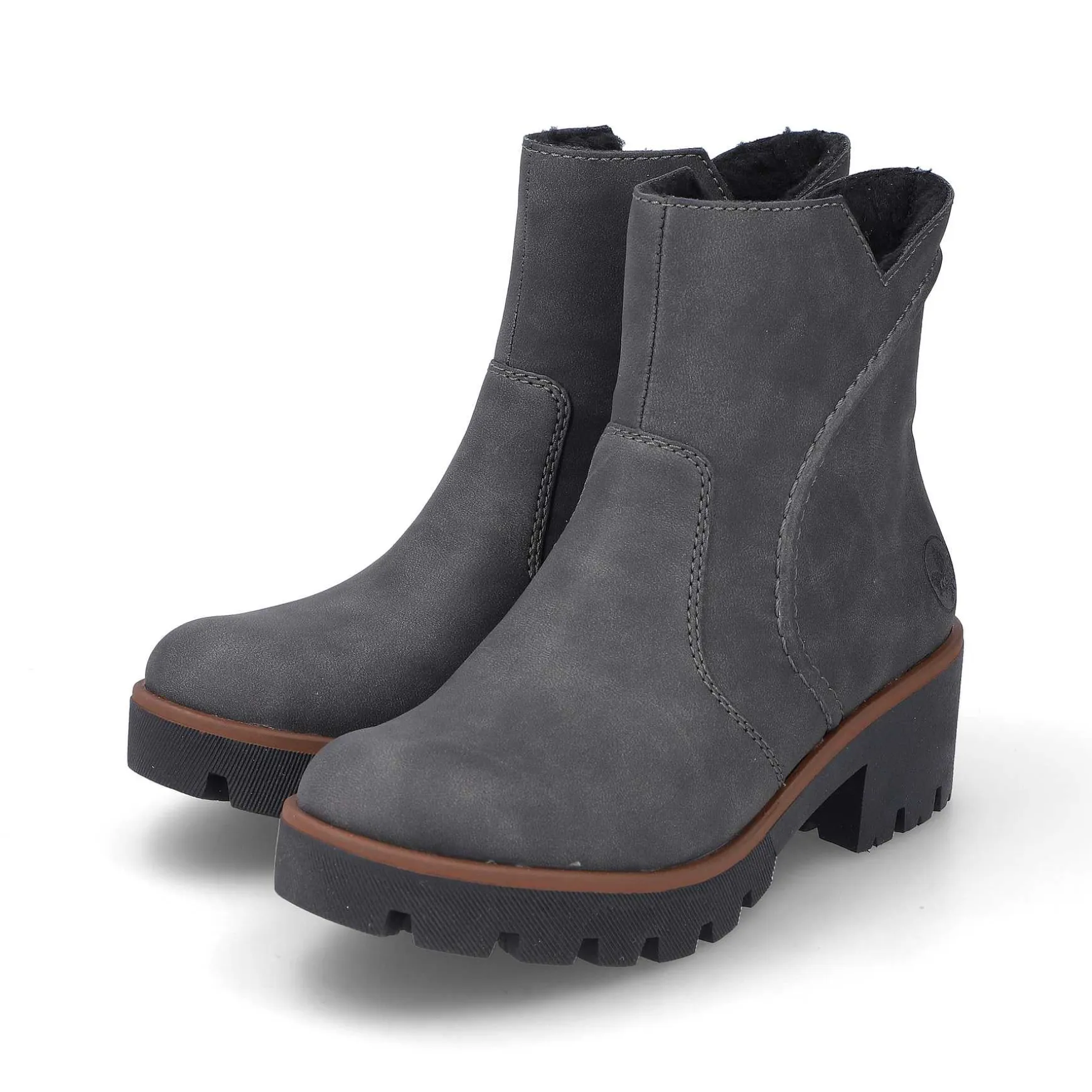 Rieker Women'S Short Boots Brown Gray