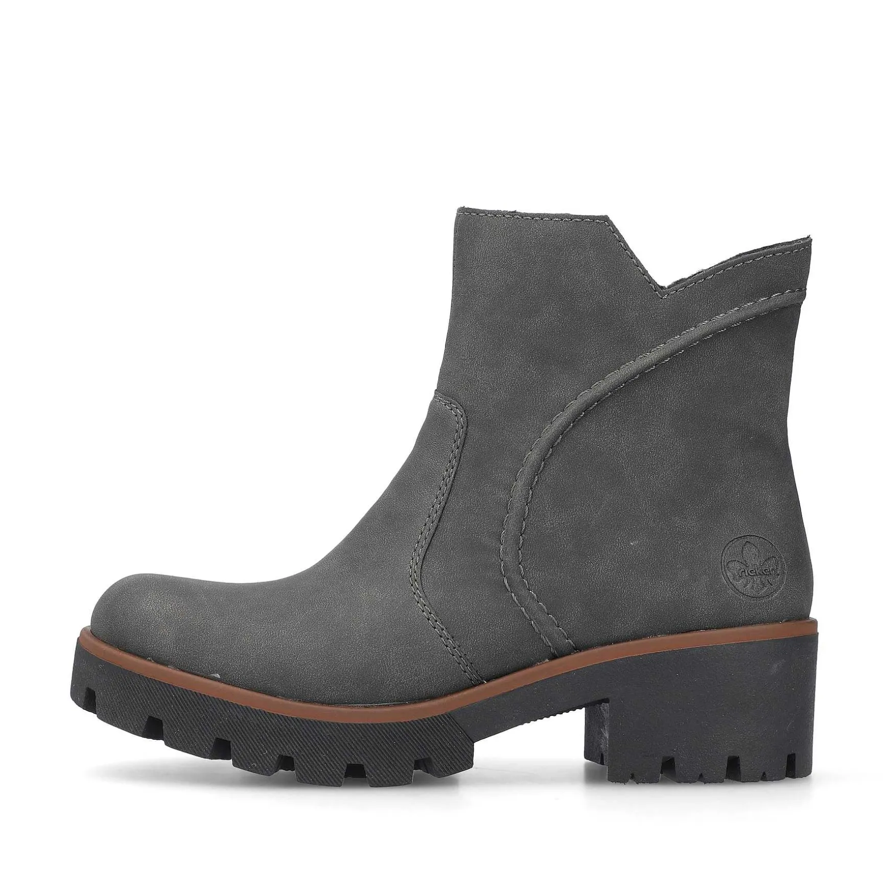 Rieker Women'S Short Boots Brown Gray