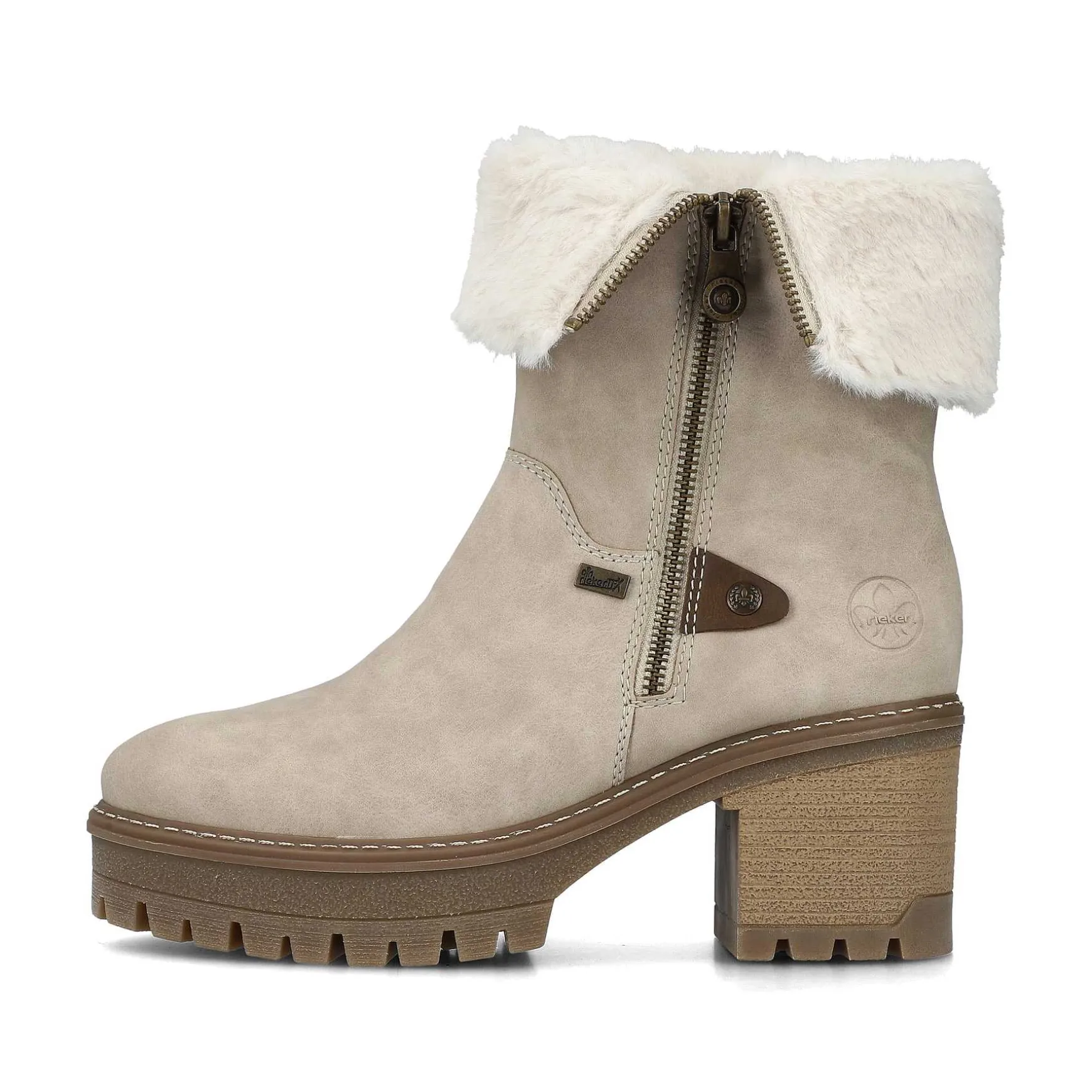 Rieker Women'S Short Boots Gray Beige
