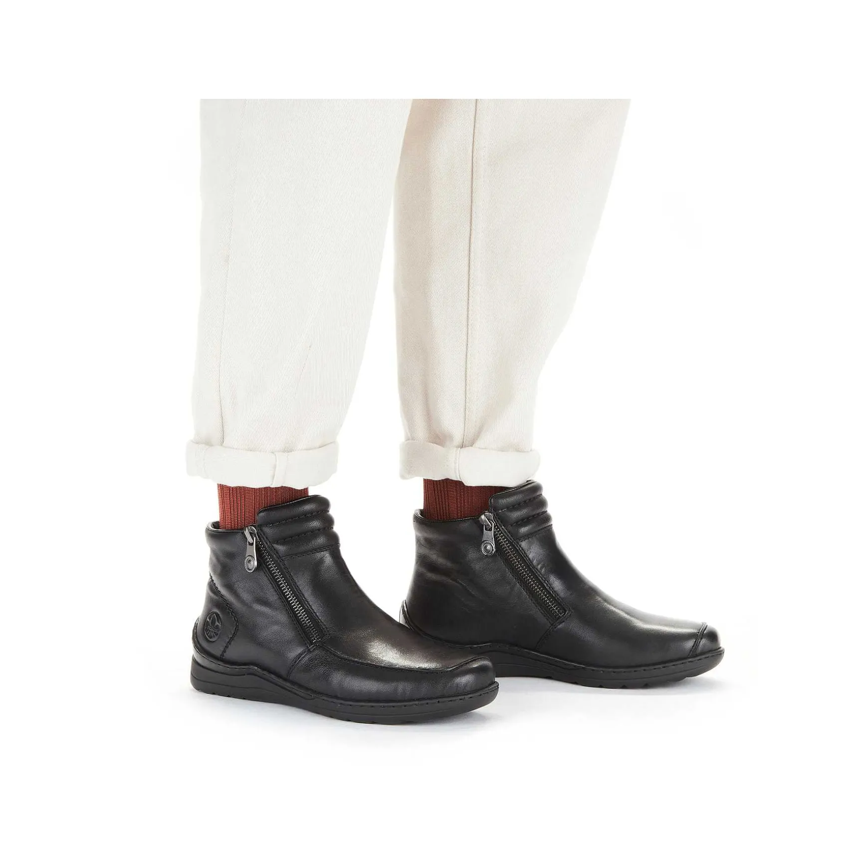 Rieker Women'S Short Boots Glossy Black