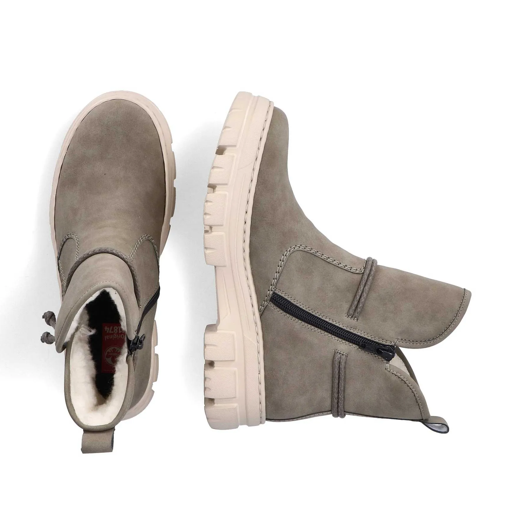 Rieker Women'S Short Boots Gray Green