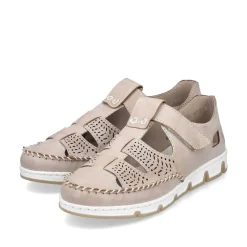 Rieker Women'S Slippers Brown-Beige