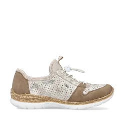 Rieker Women'S Slippers Brown Beige