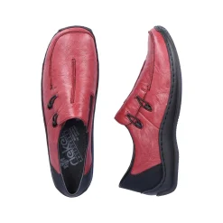 Rieker Women'S Slippers Burgundy Red