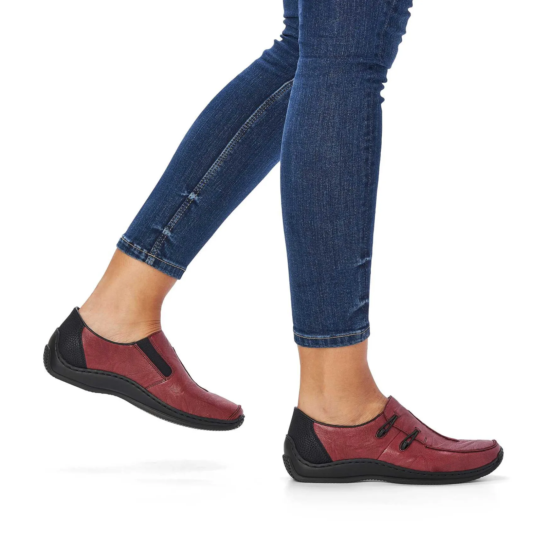 Rieker Women'S Slippers Burgundy Red