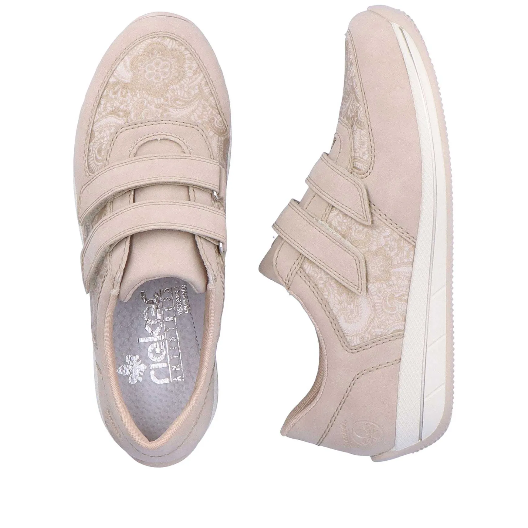 Rieker Women'S Slippers Cream Beige