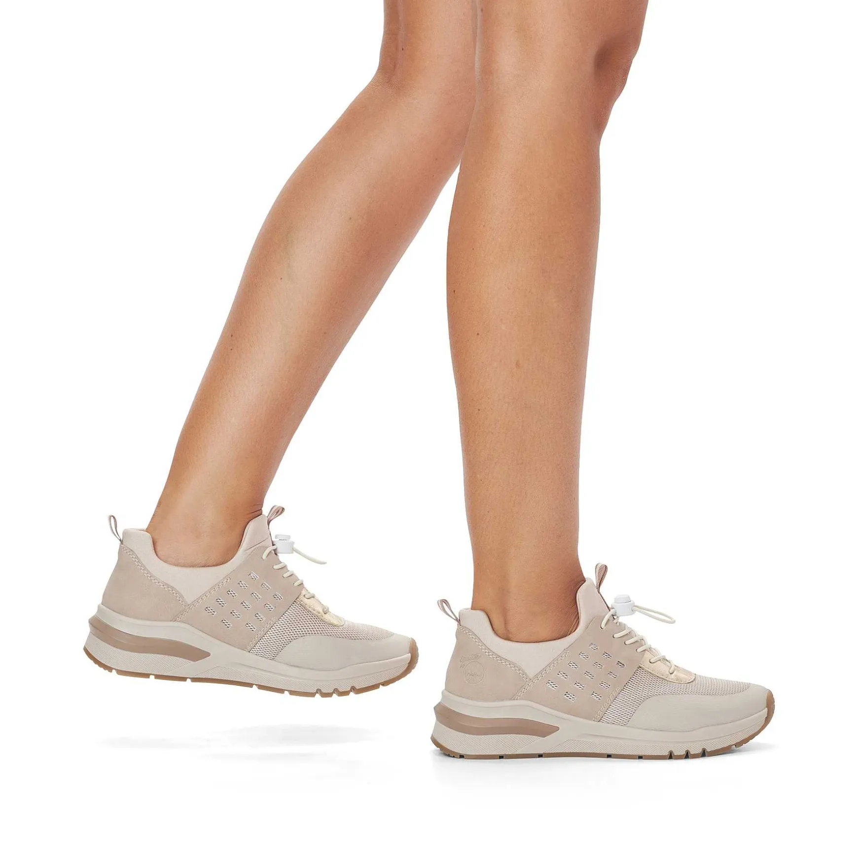 Rieker Women'S Slippers Cream Beige