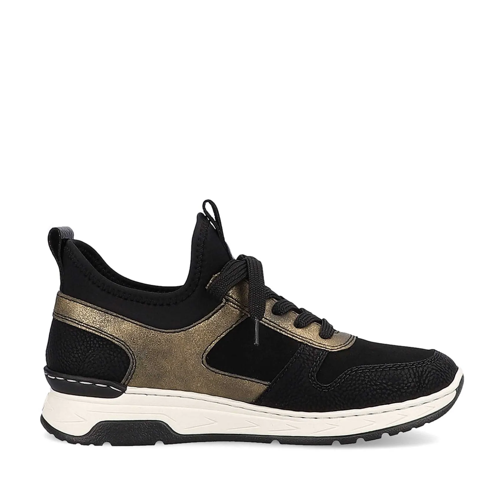 Rieker Women'S Slippers Deep Black-Khaki