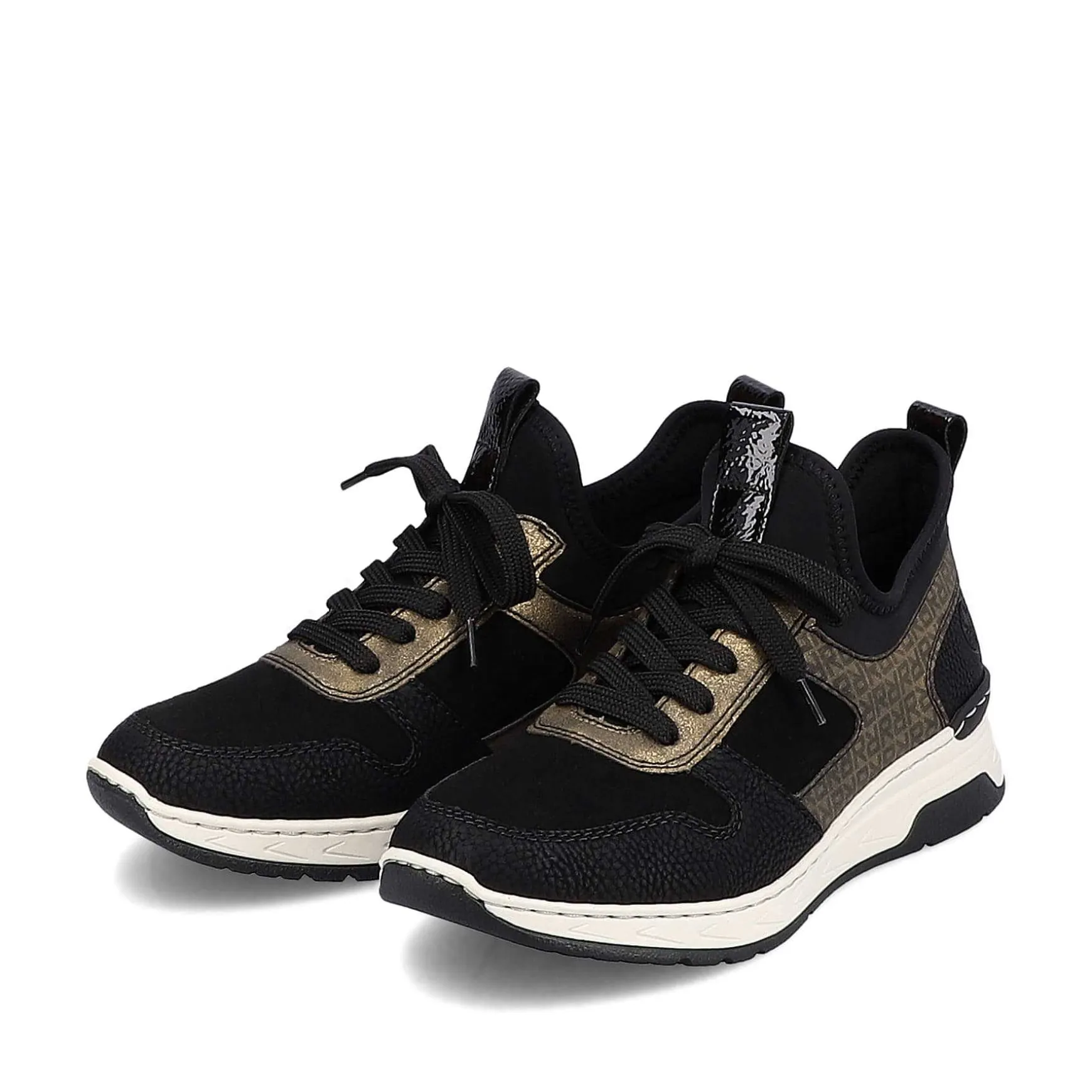 Rieker Women'S Slippers Deep Black-Khaki