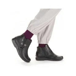 Rieker Women'S Slippers Glossy Black