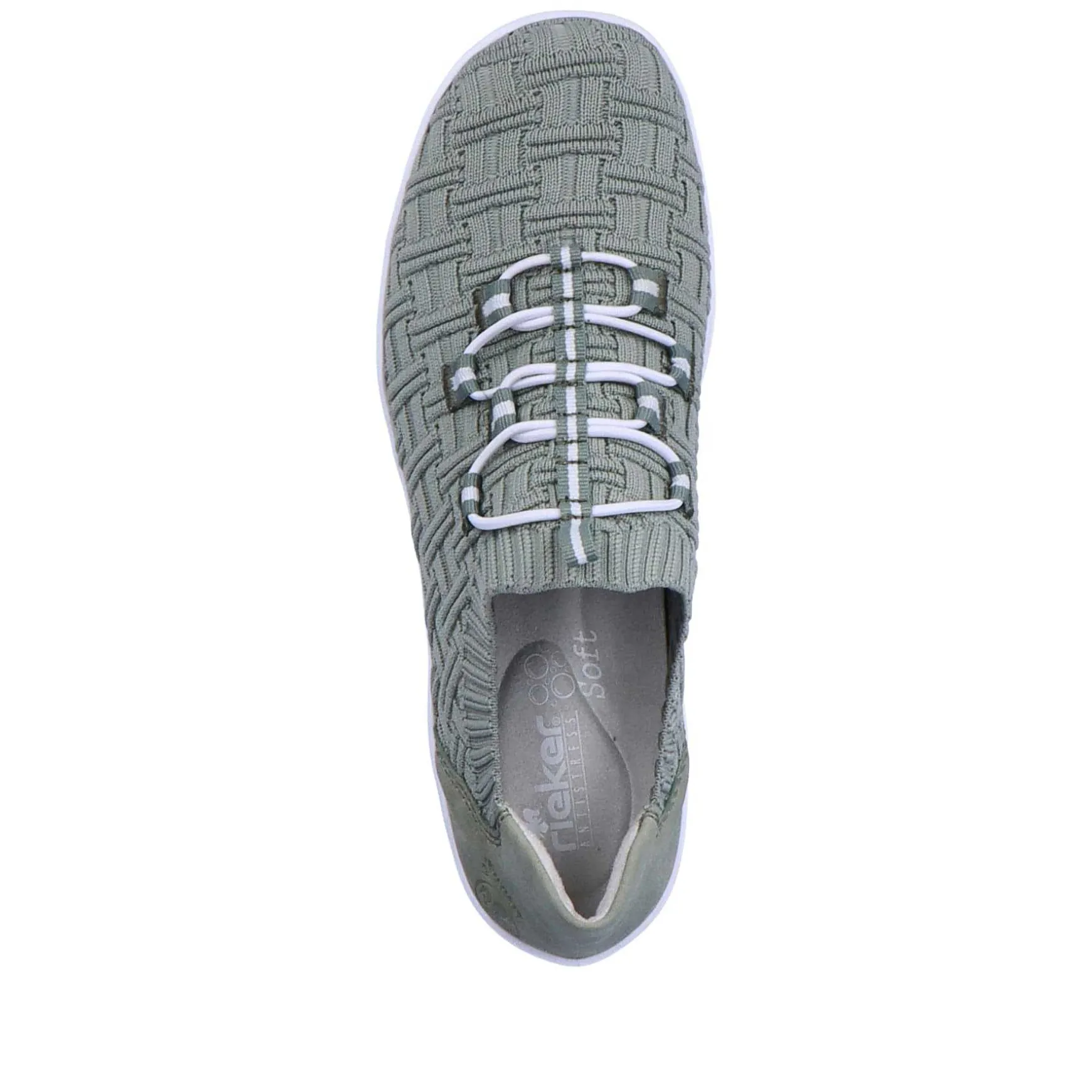 Rieker Women'S Slippers Green Grey