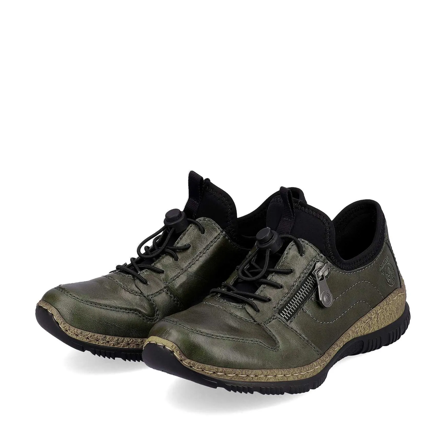 Rieker Women'S Slippers Grey-Green-Black