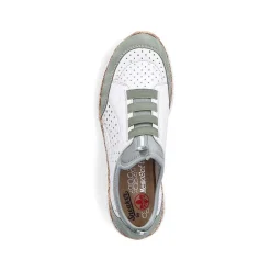 Rieker Women'S Slippers In Starry White-Mint Green