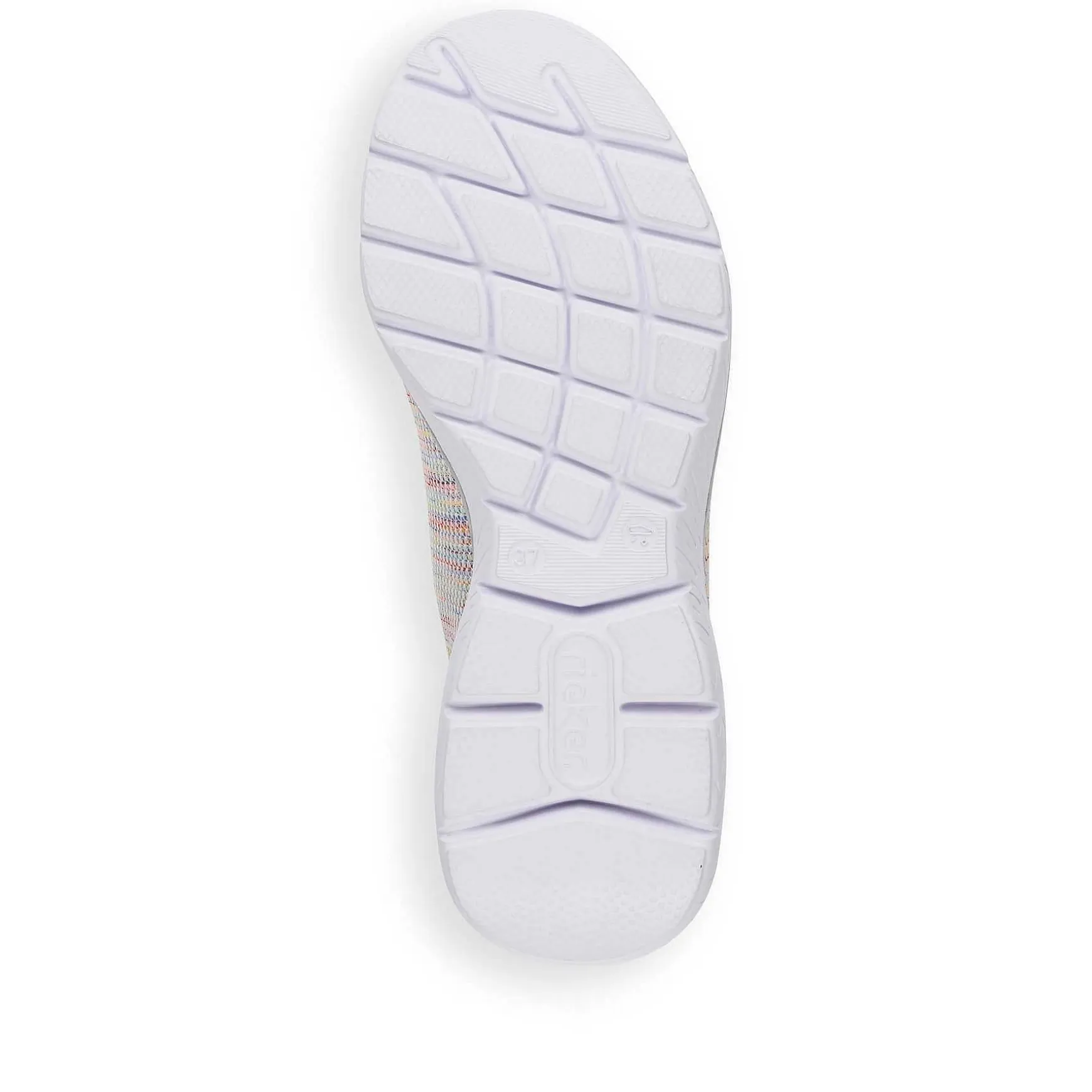 Rieker Women'S Slippers In White And Rainbow Colour
