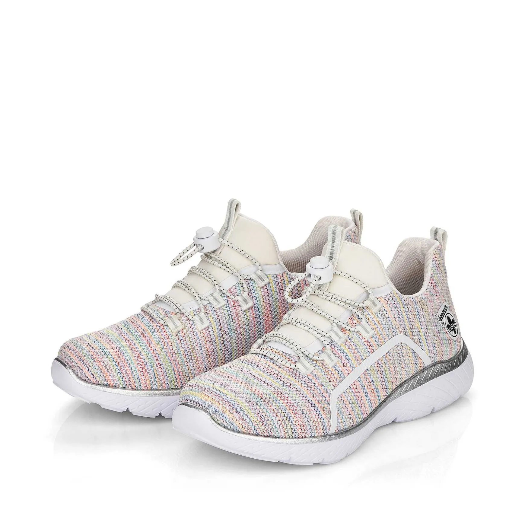Rieker Women'S Slippers In White And Rainbow Colour