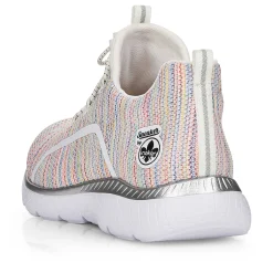 Rieker Women'S Slippers In White And Rainbow Colour