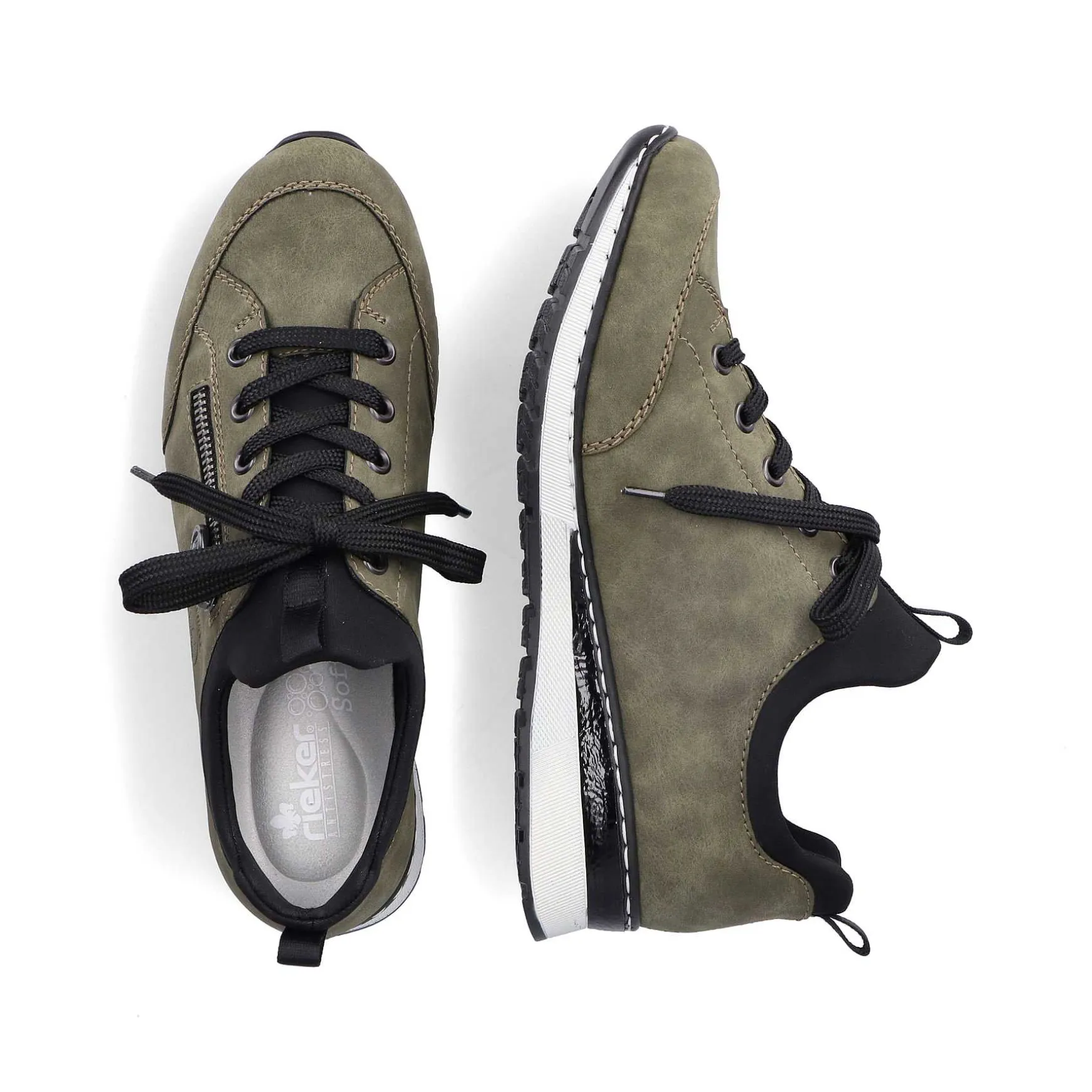 Rieker Women'S Slippers Khaki Green