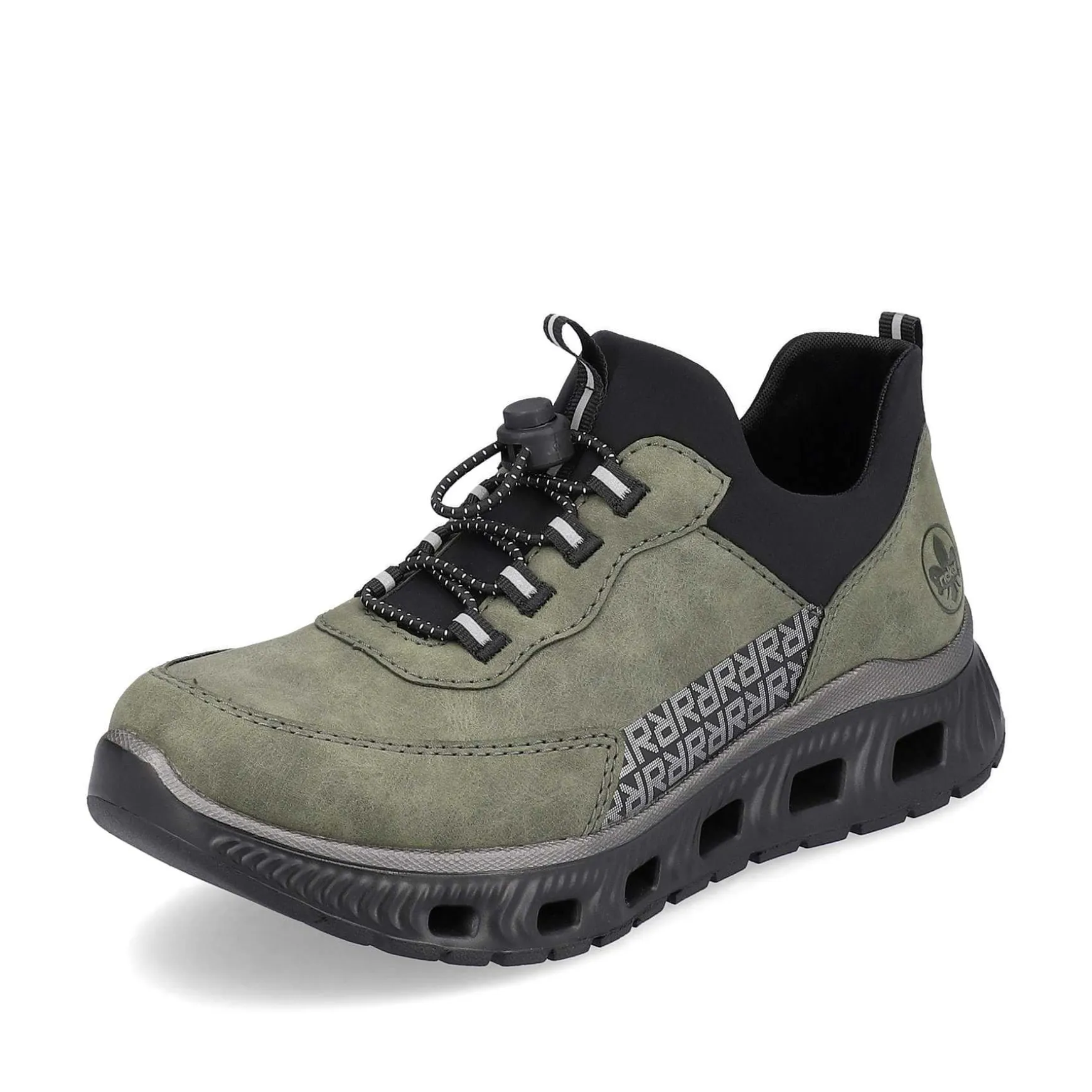 Rieker Women'S Slippers Khaki-Black