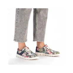 Rieker Women'S Slippers Multi-Denim Blue