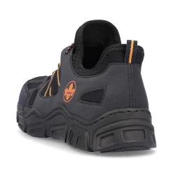 Rieker Women'S Slippers Navy Blue-Orange