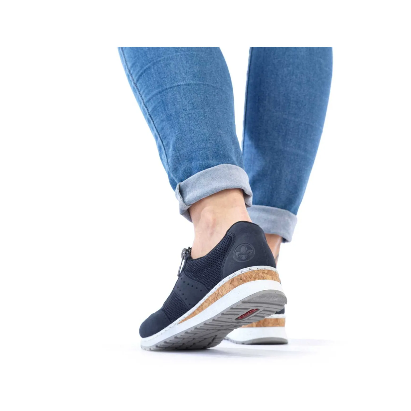 Rieker Women'S Slippers Navy Blue