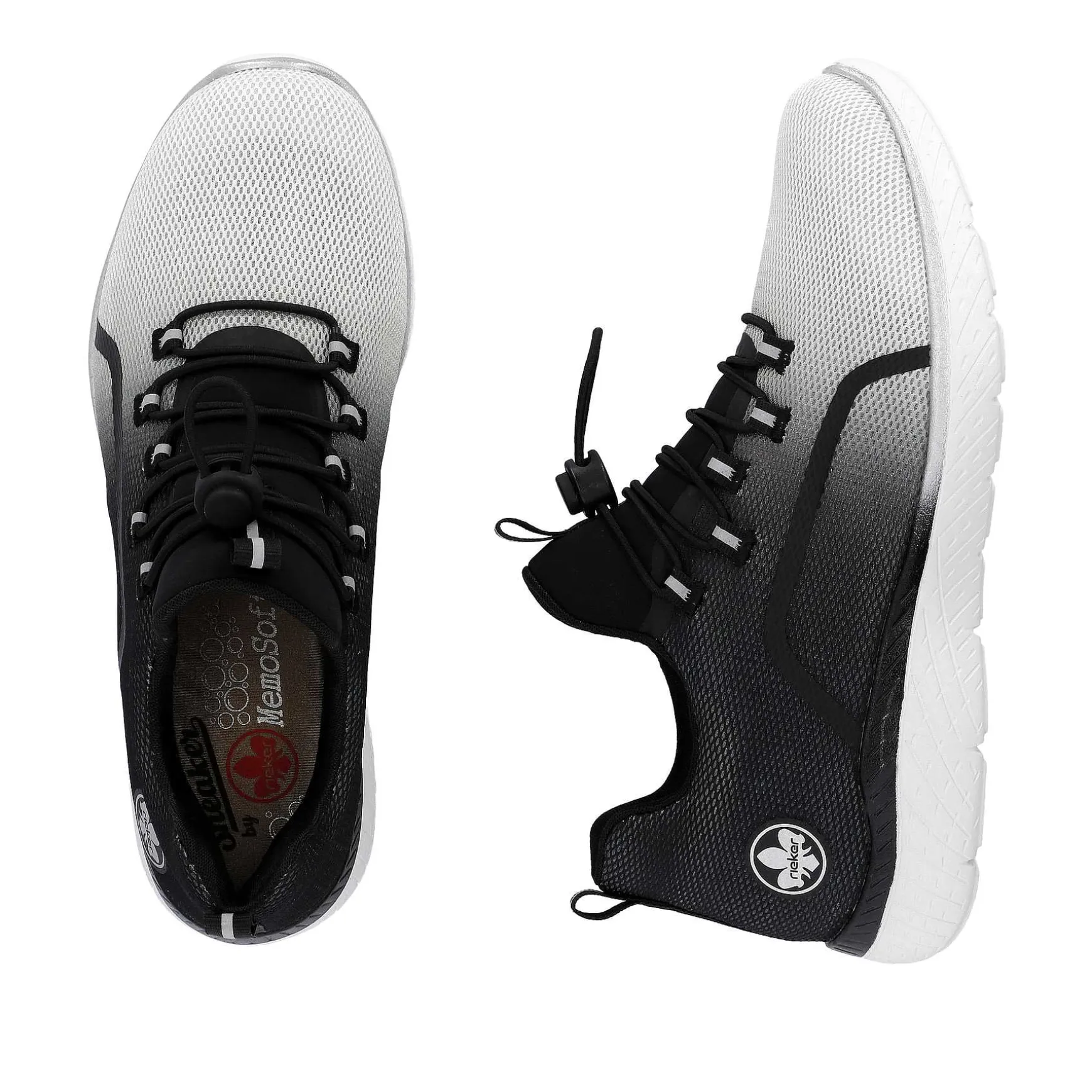 Rieker Women'S Slippers Night Black-Swan White