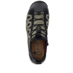 Rieker Women'S Slippers Olive Green-Black