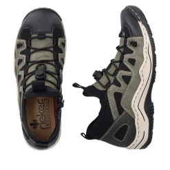 Rieker Women'S Slippers Olive Green-Black