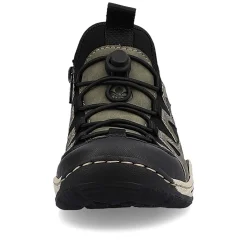 Rieker Women'S Slippers Olive Green-Black