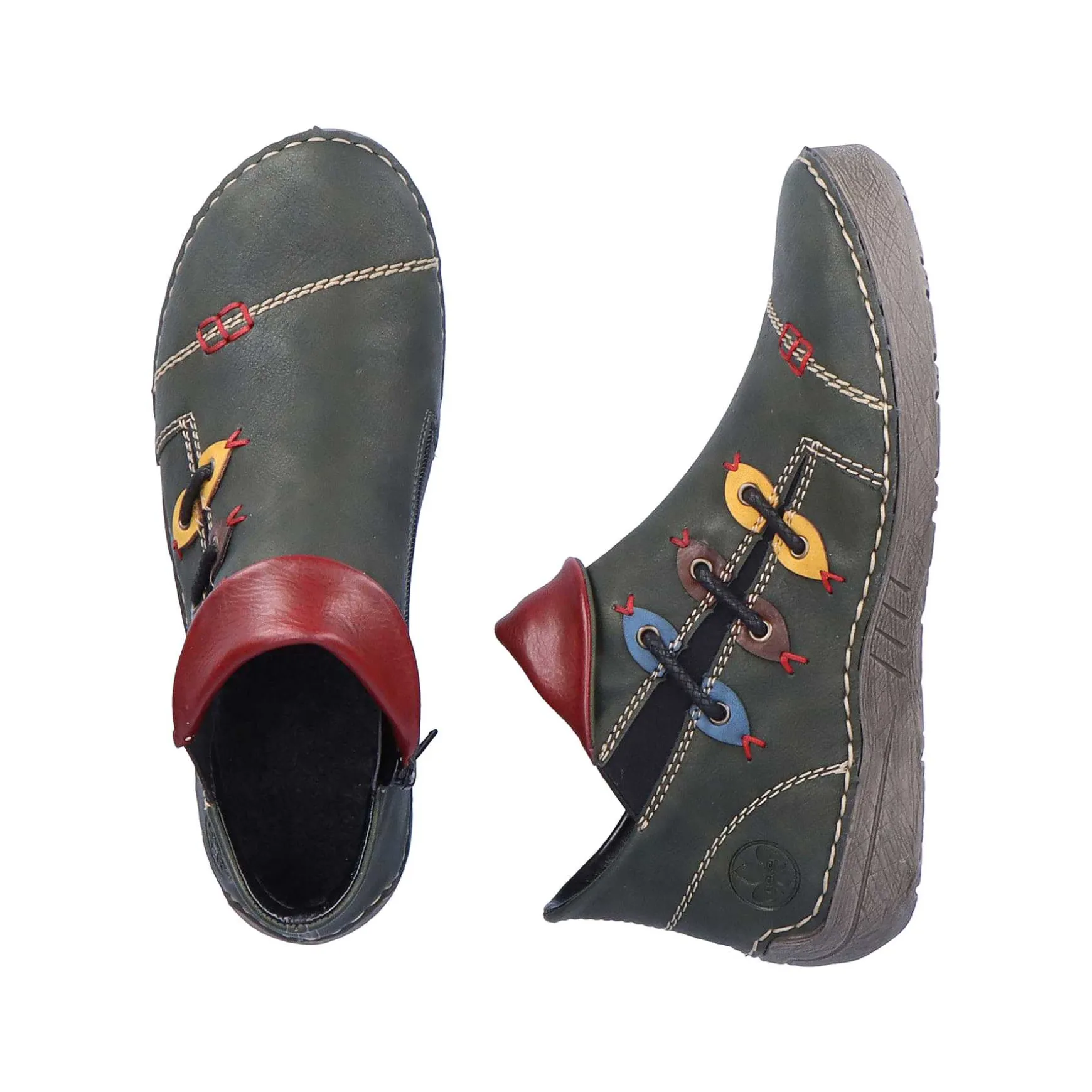 Rieker Women'S Slippers Olive Green