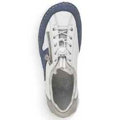 Rieker Women'S Slippers Pure White-Ocean Blue