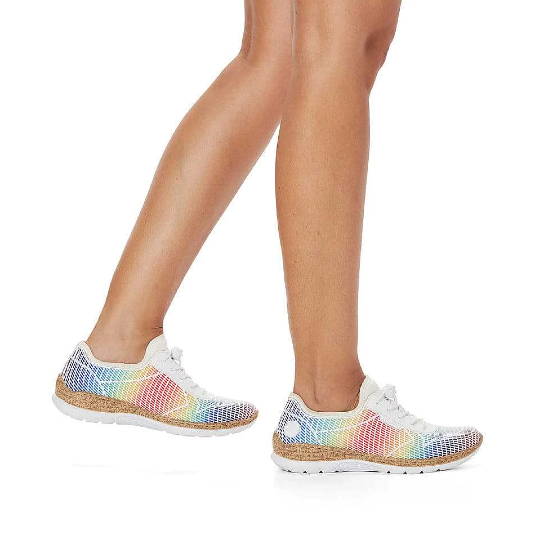 Rieker Women'S Slippers Rainbow Colors