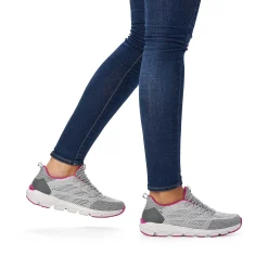 Rieker Women'S Slippers Silver Grey