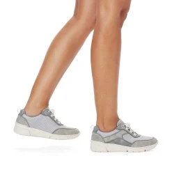 Rieker Women'S Slippers Steel Gray