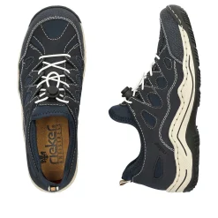 Rieker Women'S Slippers Steel Blue