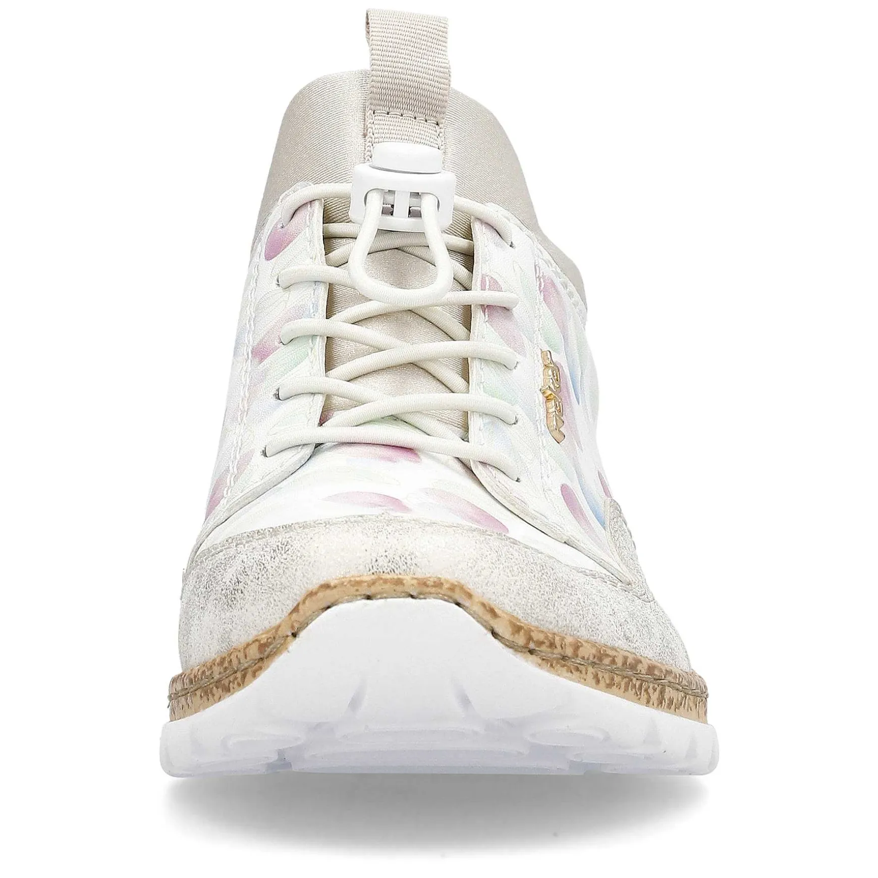 Rieker Women'S Slippers White-Multi-Cream Beige