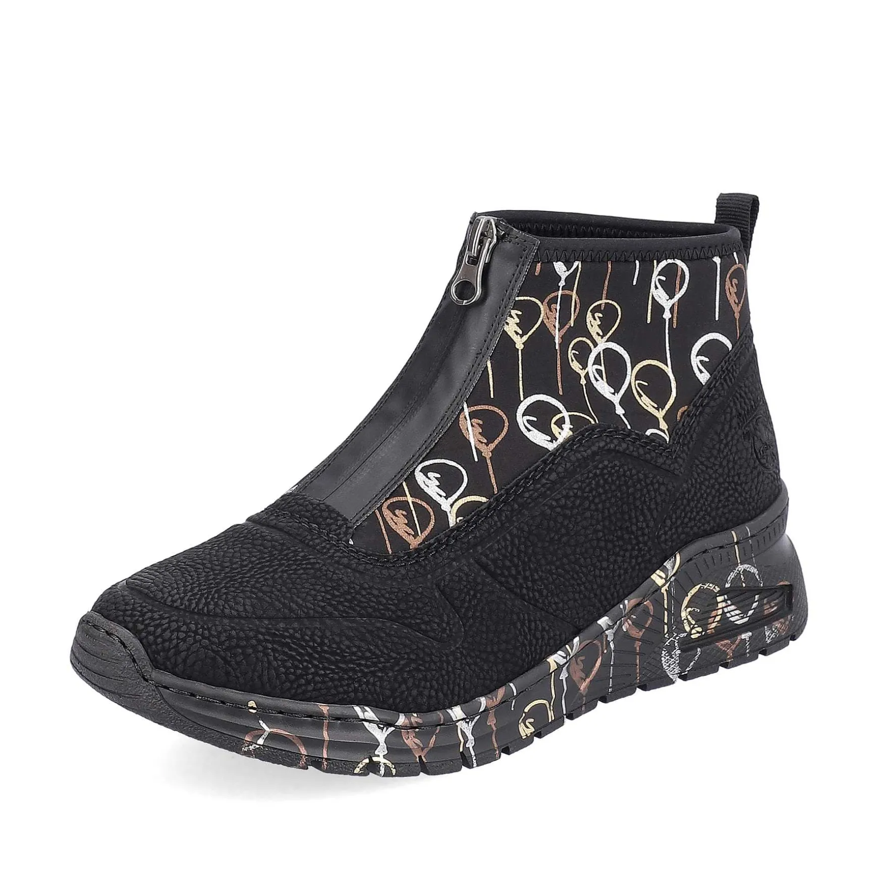 Rieker Women'S Sneaker High Urban Black