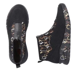 Rieker Women'S Sneaker High Urban Black