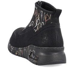 Rieker Women'S Sneaker High Urban Black