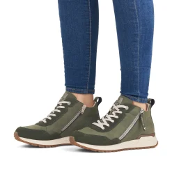 Rieker Women'S Sneaker High Leaf Green