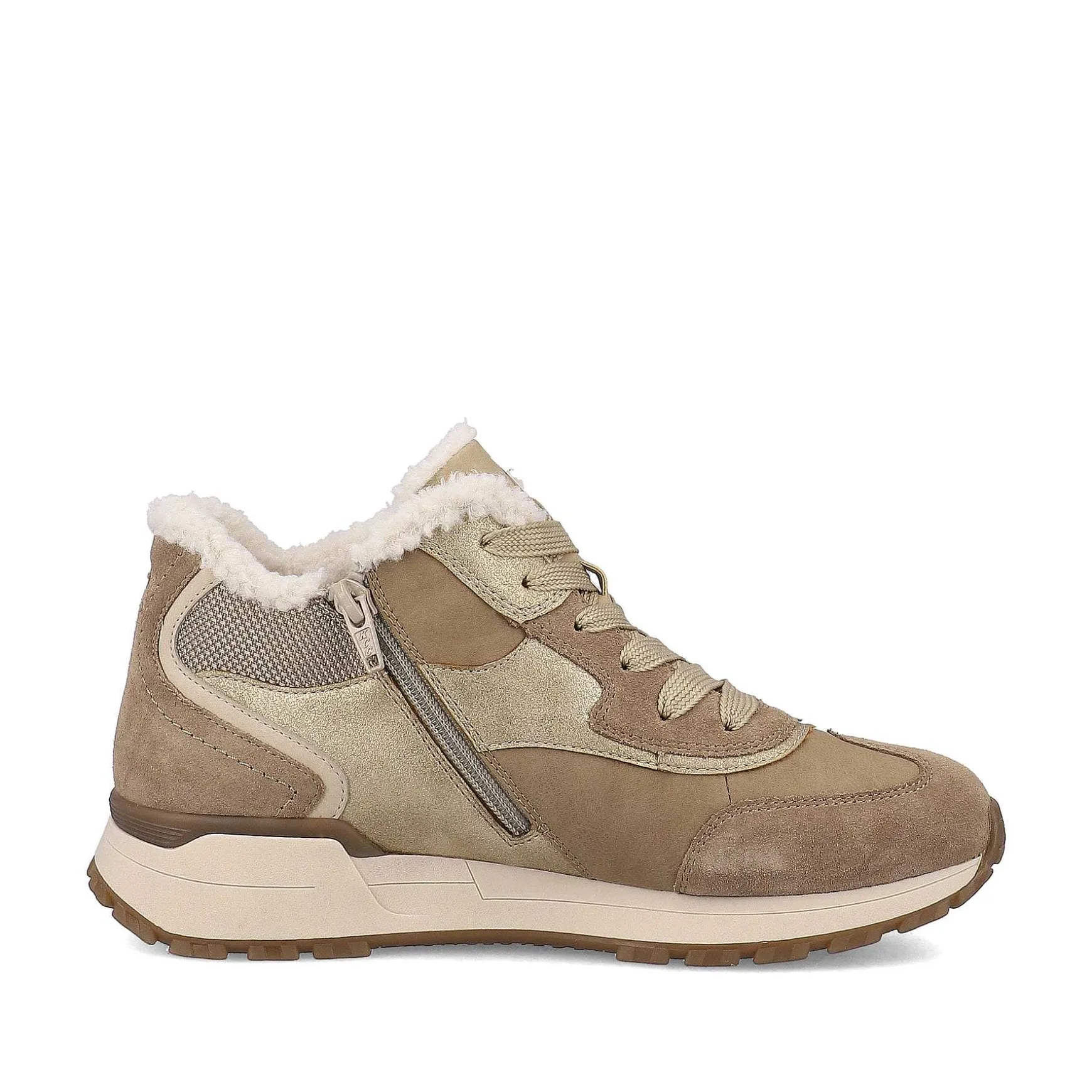 Rieker Women'S Sneaker High Champagne Beige