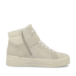 Rieker Women'S Sneaker High Cream Beige