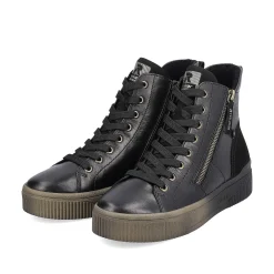 Rieker Women'S Sneaker High Urban Black