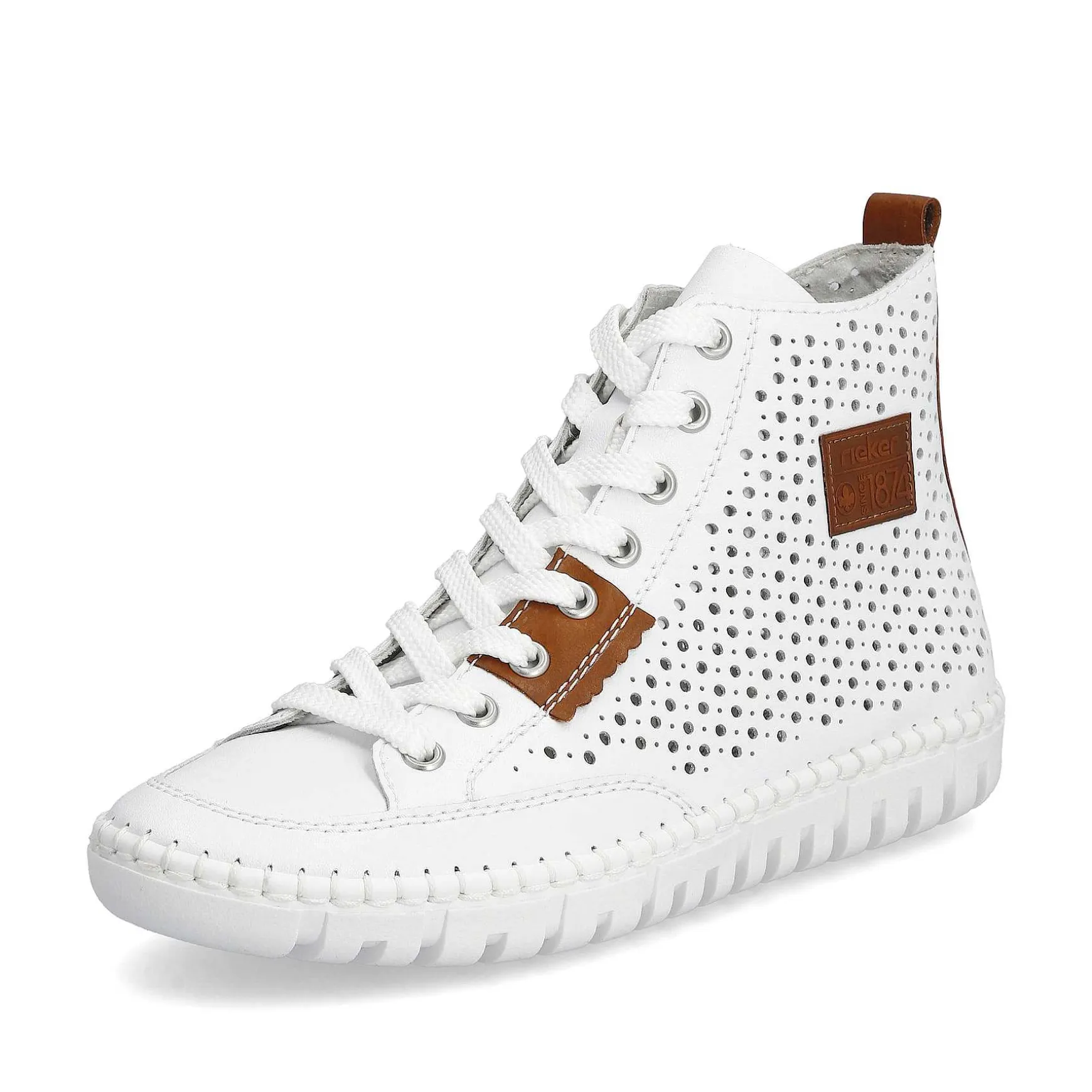 Rieker Women'S Sneaker High Brilliant White