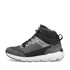 Rieker Women'S Sneaker High Stone-Grey Ocean-Blue