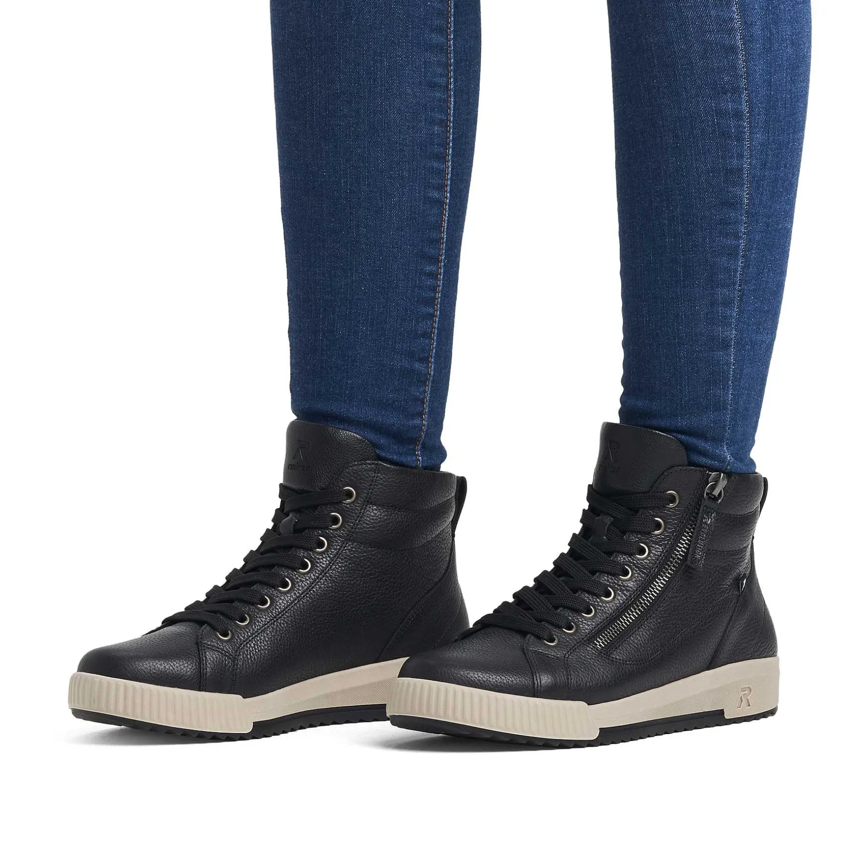 Rieker Women'S Sneaker High Steel Black