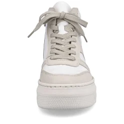 Rieker Women'S Sneaker High Swan White Beige