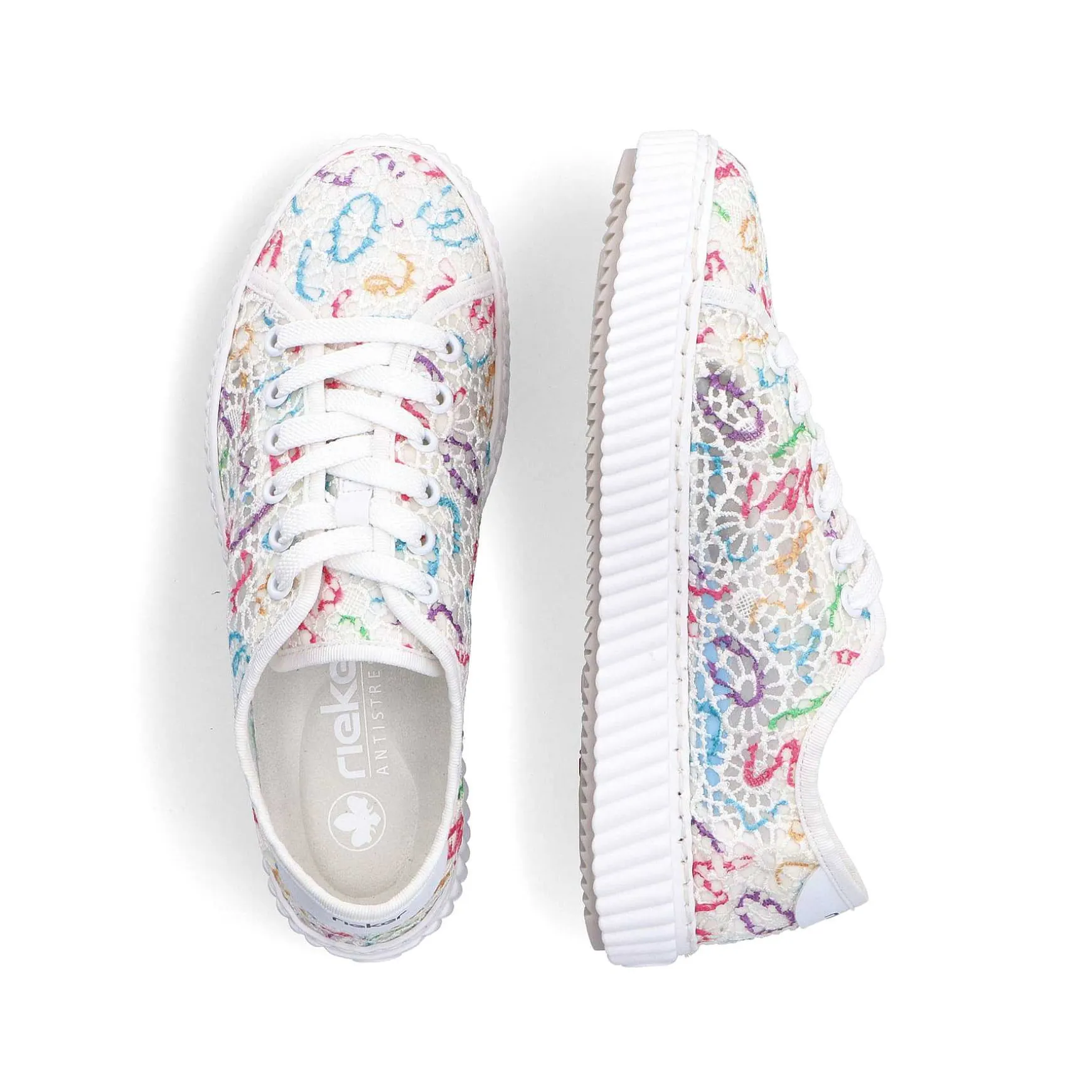 Rieker Women'S Sneaker Low Multi-Snow White