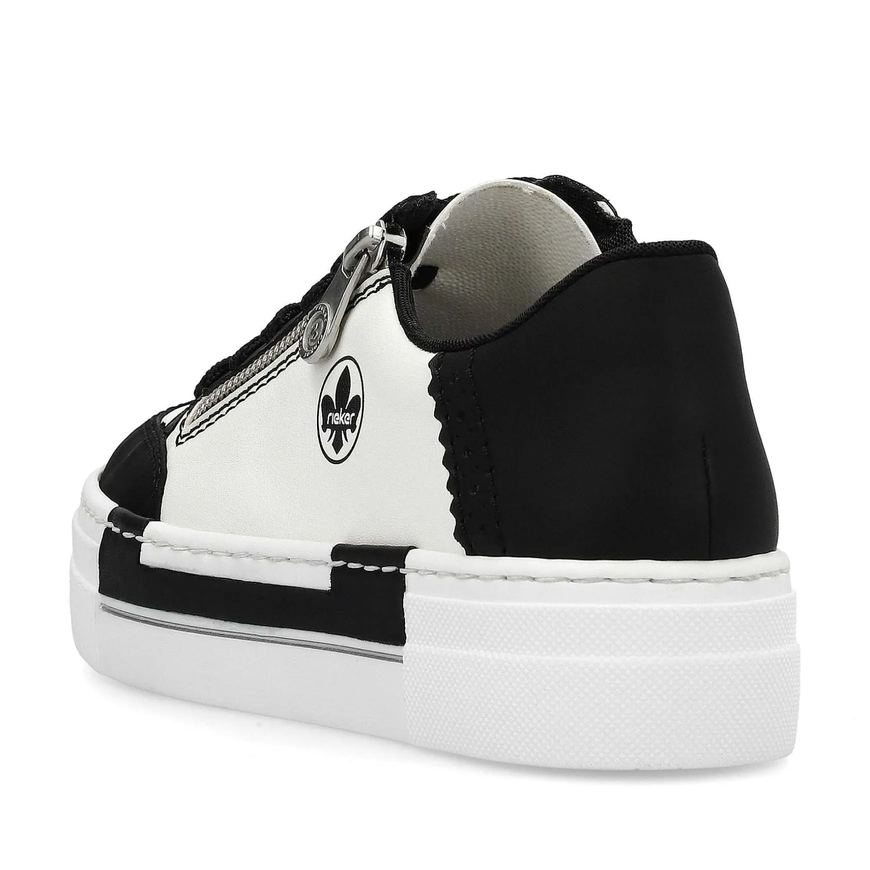 Rieker Women'S Sneaker Low Crystal White-Deep Black