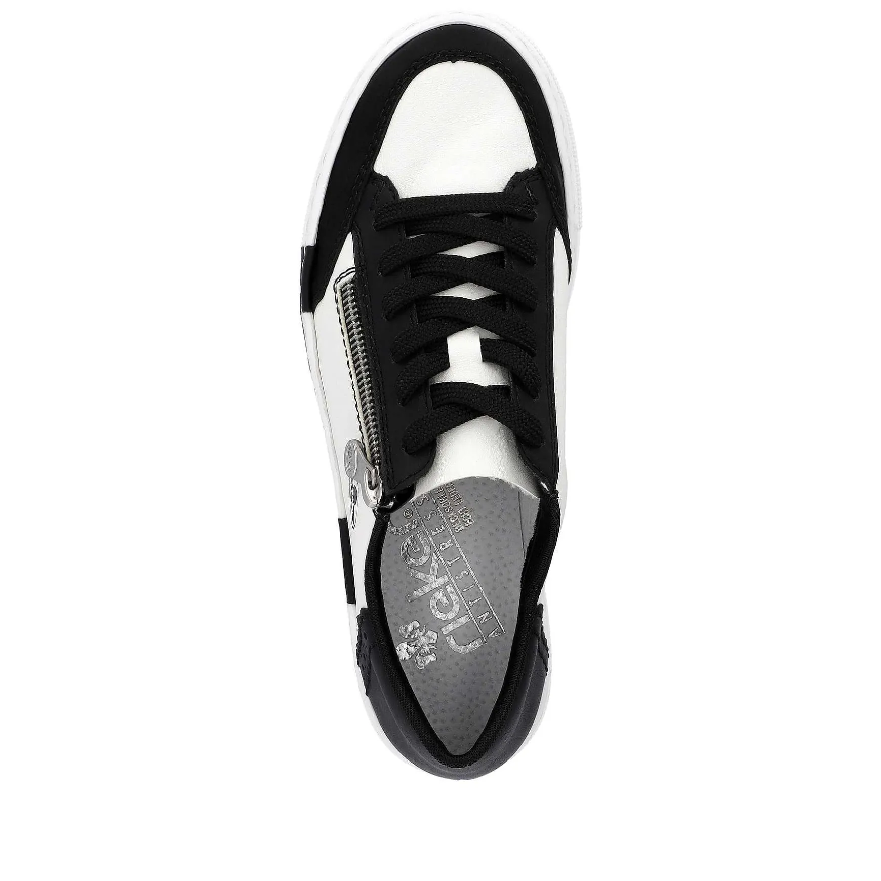 Rieker Women'S Sneaker Low Crystal White-Deep Black